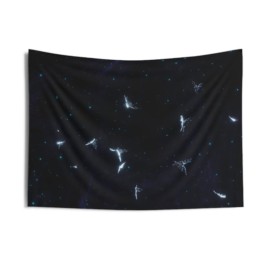 butterfly simulation [spectral cosmos] art tapestry i