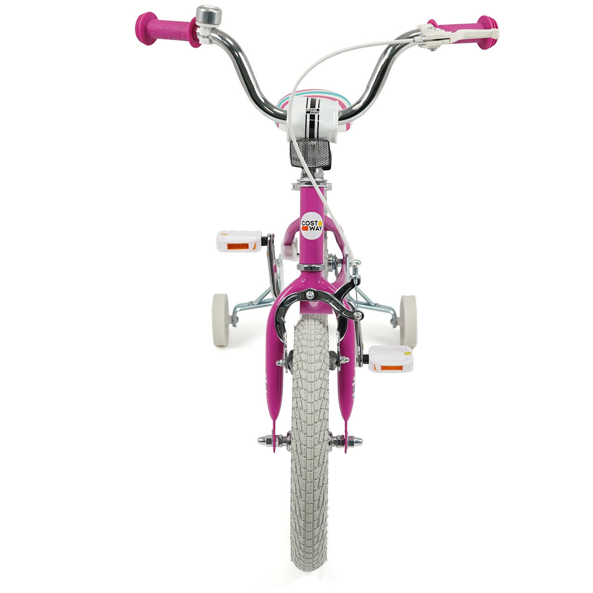 Kids Bike 12-18 Inch with Training Wheels - Pink