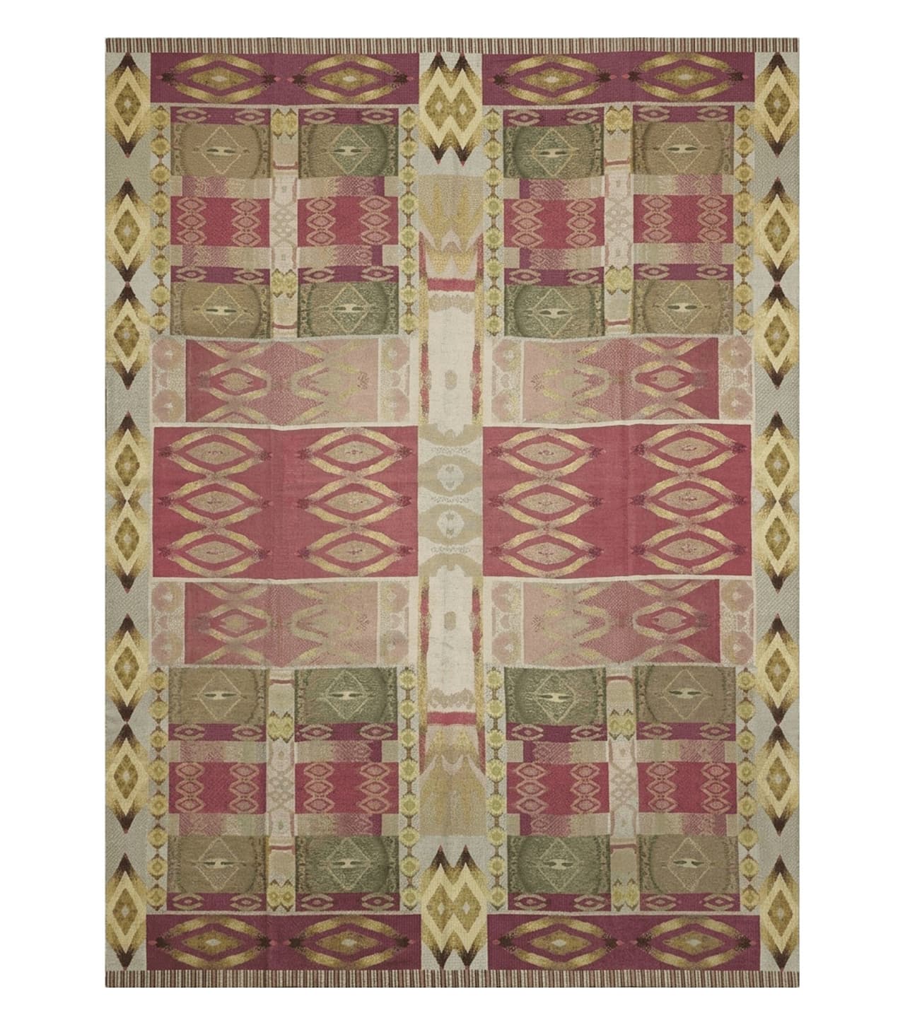 7' X 10' Michaelian & Kohlberg Handmade Aubusson Design Needlepoint Rug Rare
