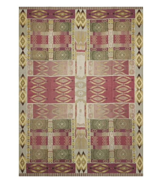7' X 10' Michaelian & Kohlberg Handmade Aubusson Design Needlepoint Rug Rare