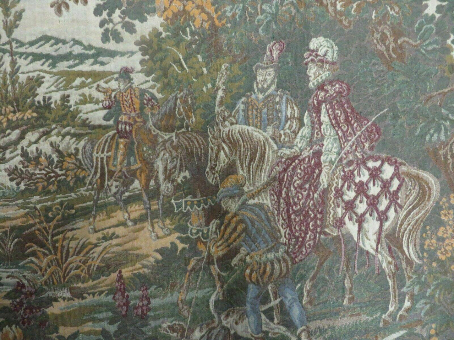4' X 5' Vintage Tapestry Belgium Hand Loomed Victorian Nice 90f