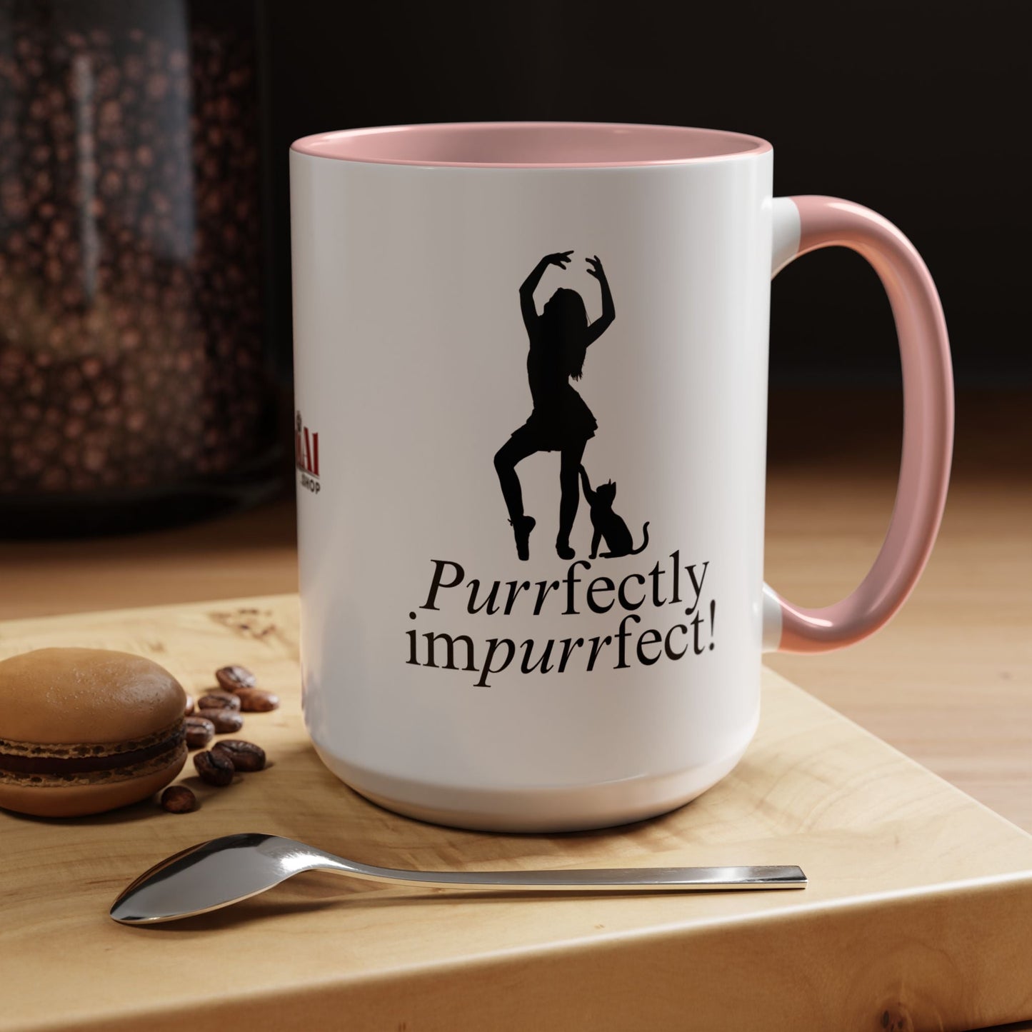 Purrfectly Impurrfect Accent Coffee Mug (11, 15oz)