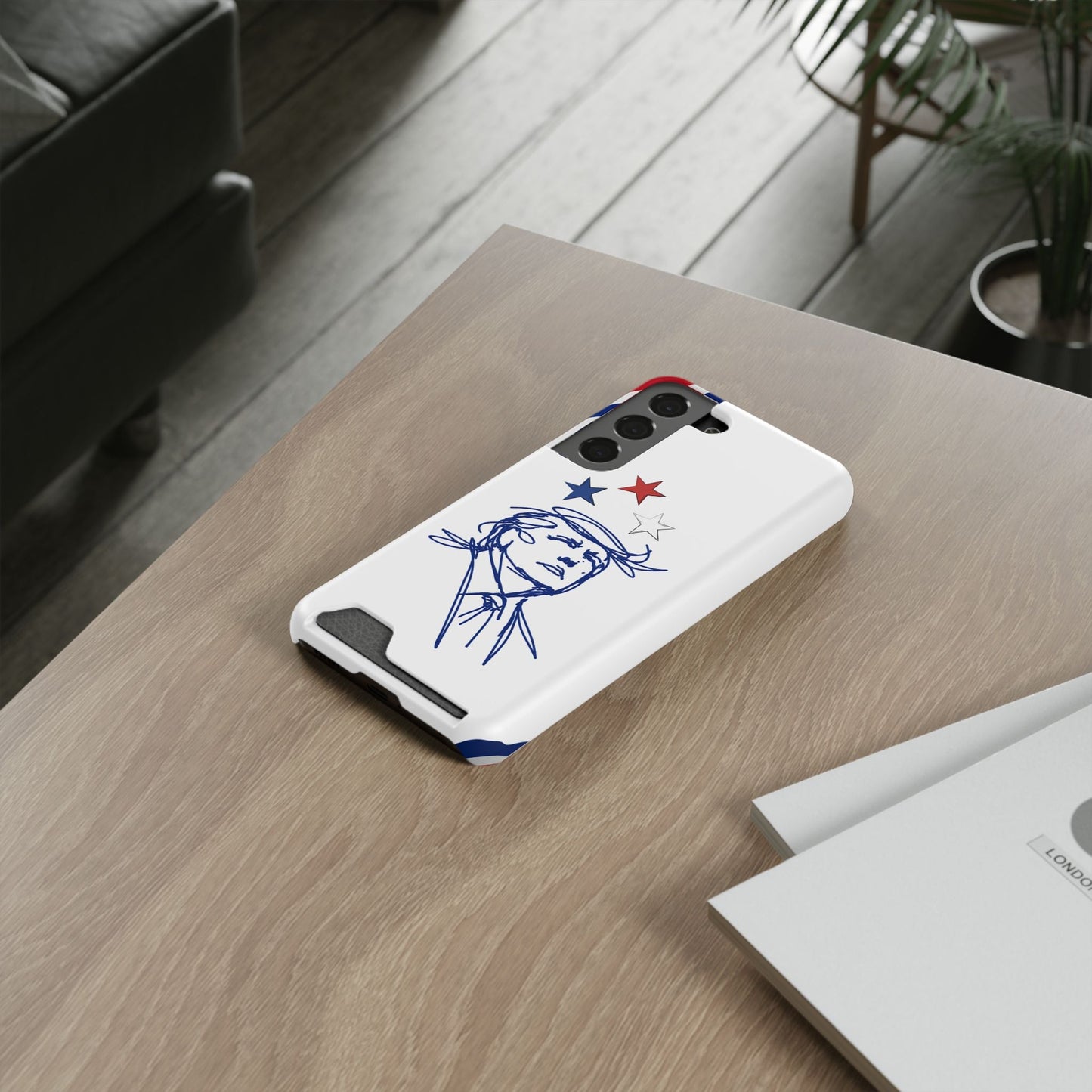 Minimal Line Portrait MagSafe iPhone Case — Say Less Edition