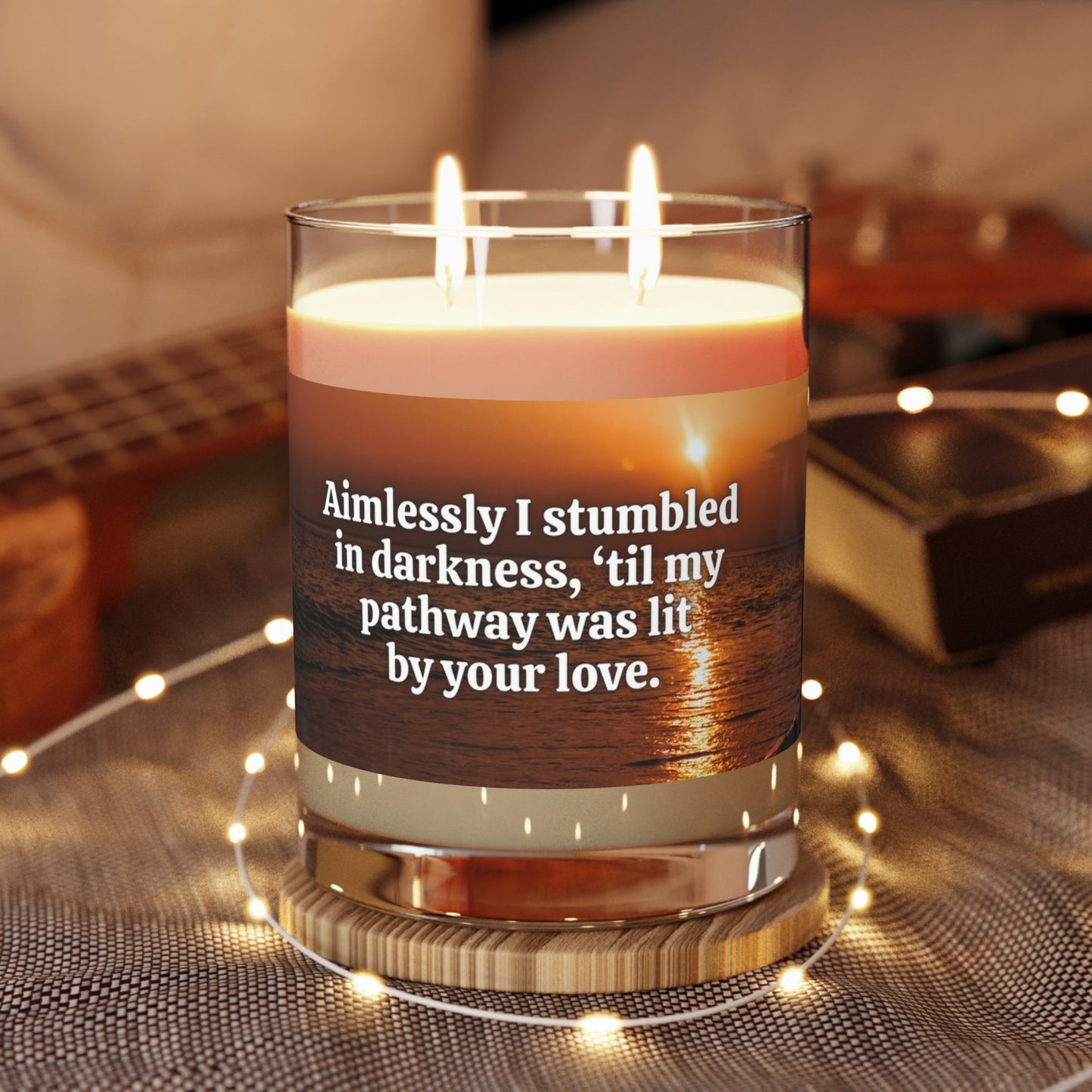 “Aimlessly I Stumbled” Candle | Romantic Quote Soy Candle
