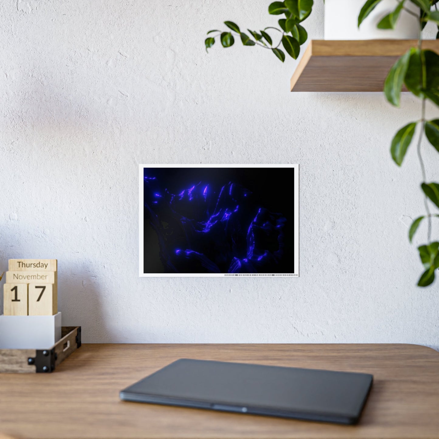 ultraviolet mountain [perspective melt] art print ii