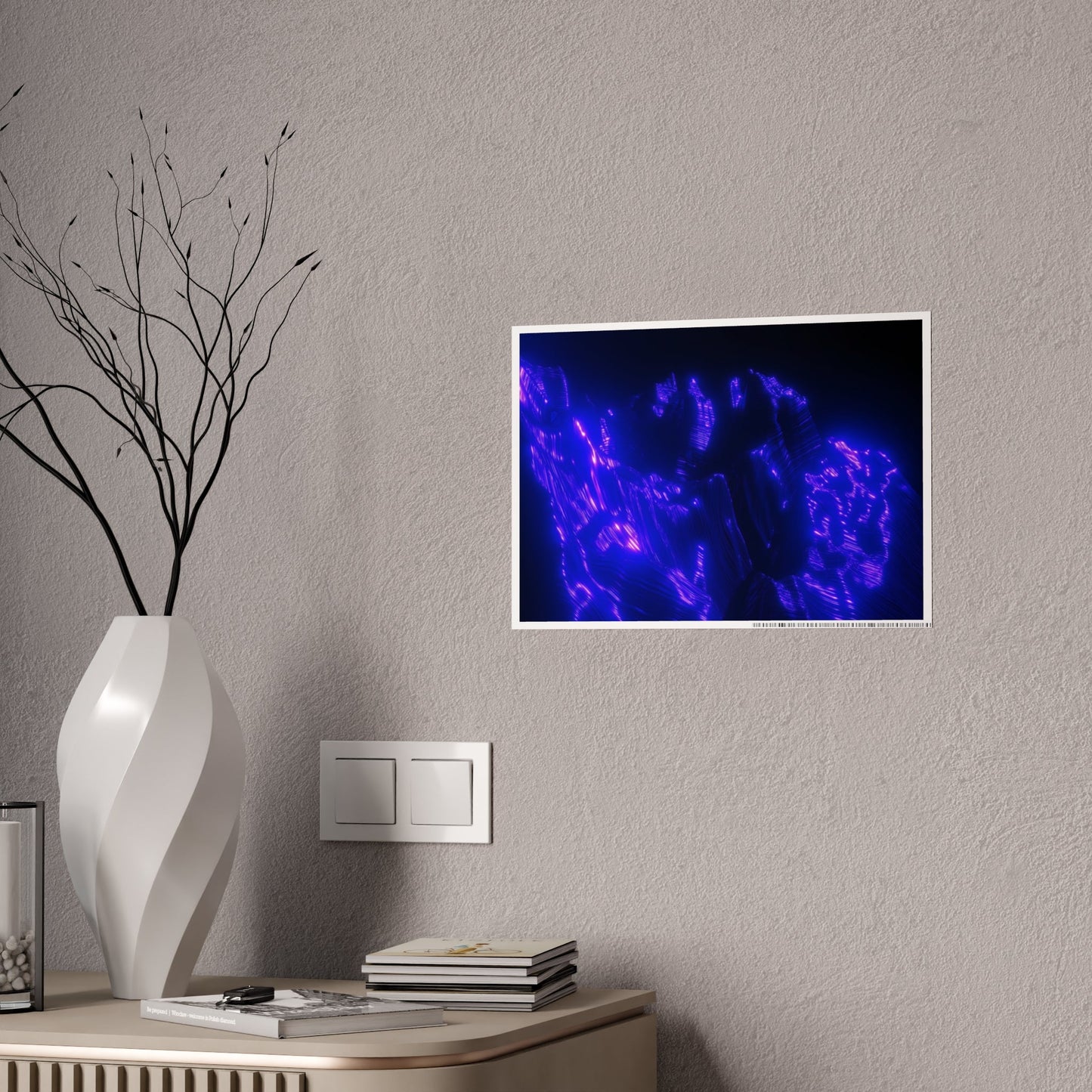 ultraviolet mountain [perspective melt] art print iii