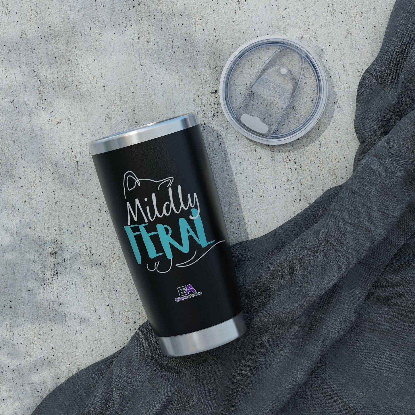 Mildly Feral 20oz Tumbler — Functioning, With Notes