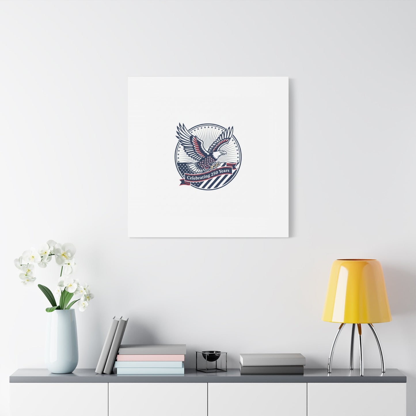 250th Anniversary Eagle Emblem Canvas | Semiquincentennial Americana