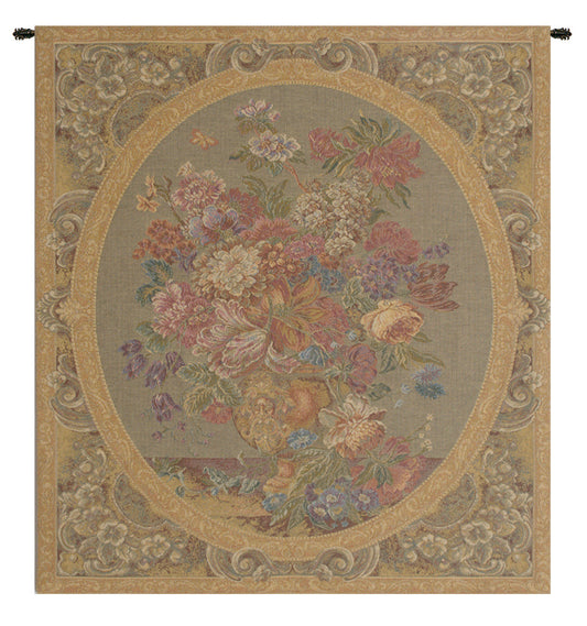 Floral Composition in Vase Cream Italian Tapestry