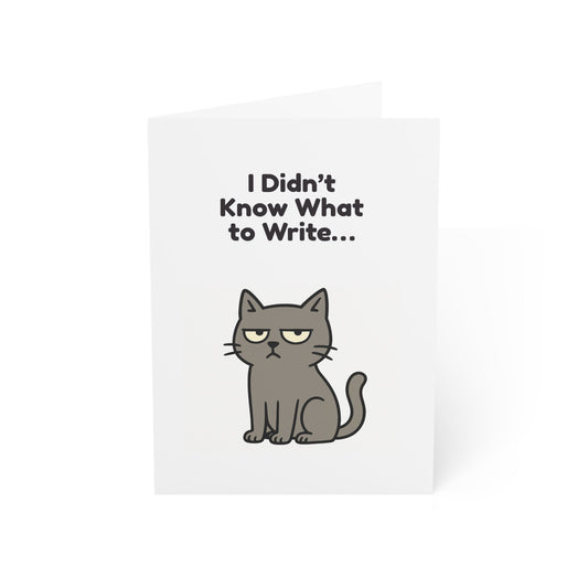 Funny Cat Keyboard Greeting Card – 10, 30, 50 pc. sets