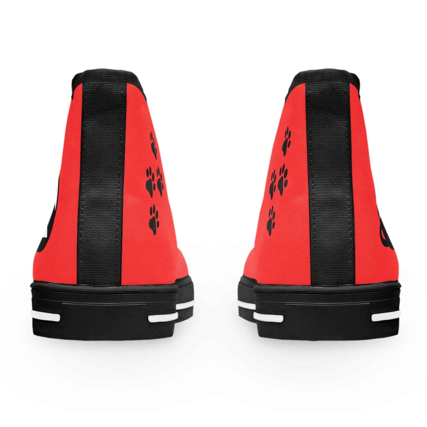 Love & Pawprints High-Top Sneakers – Cat Lover Statement Shoes