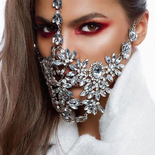 Rhinestone Facemask