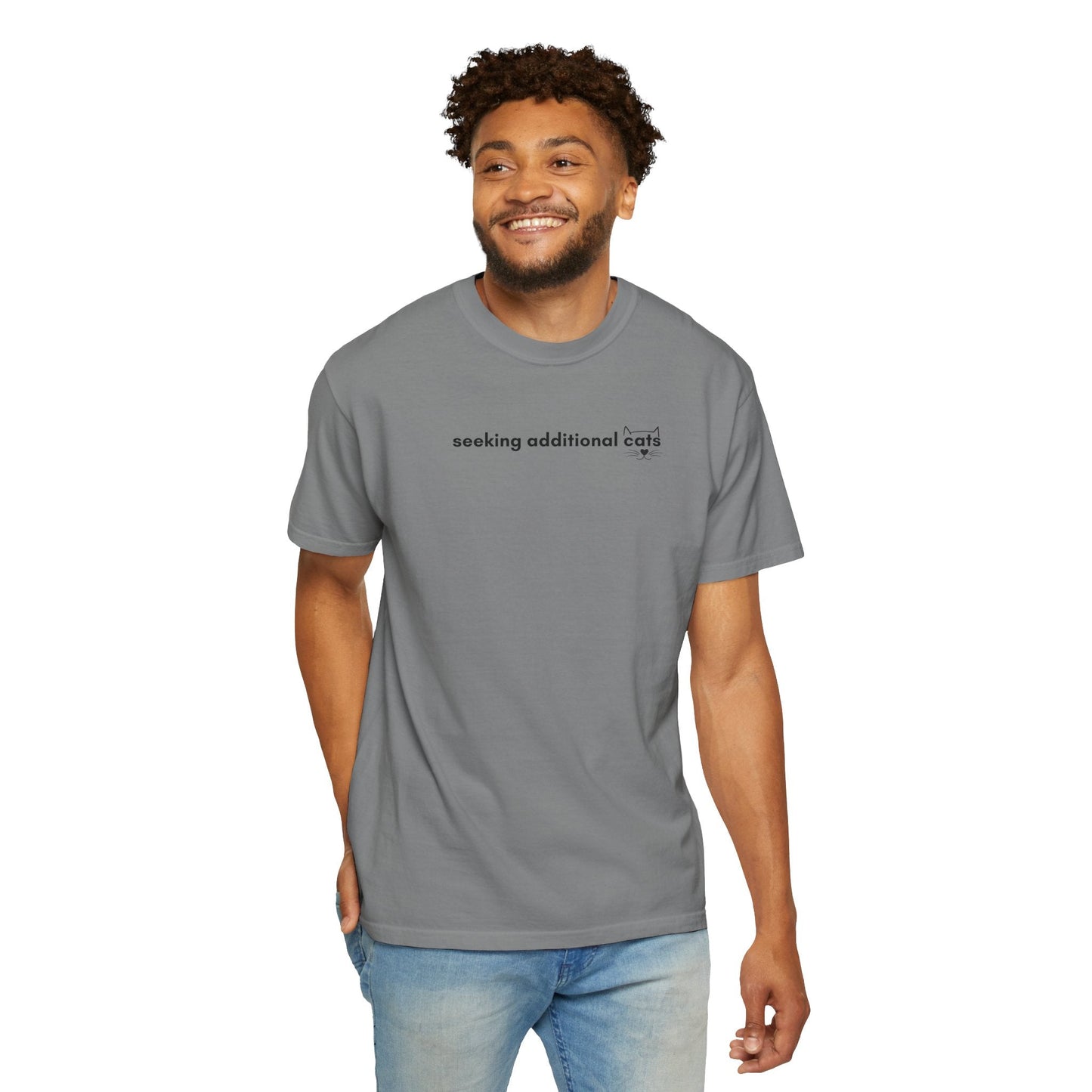 Seeking Additional Cats T-Shirt | Cat Lover Minimal Tee