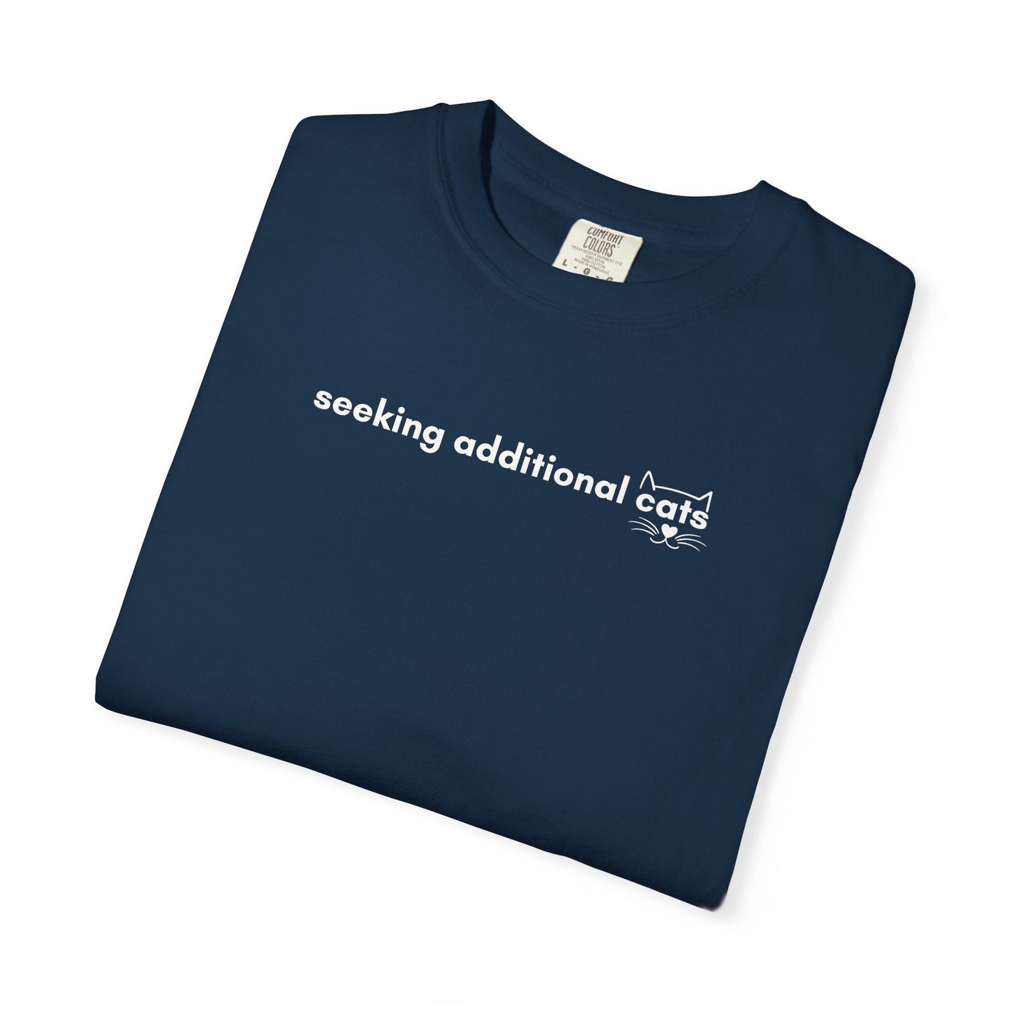 Seeking Additional Cats T-Shirt | Cat Lover Minimal Tee