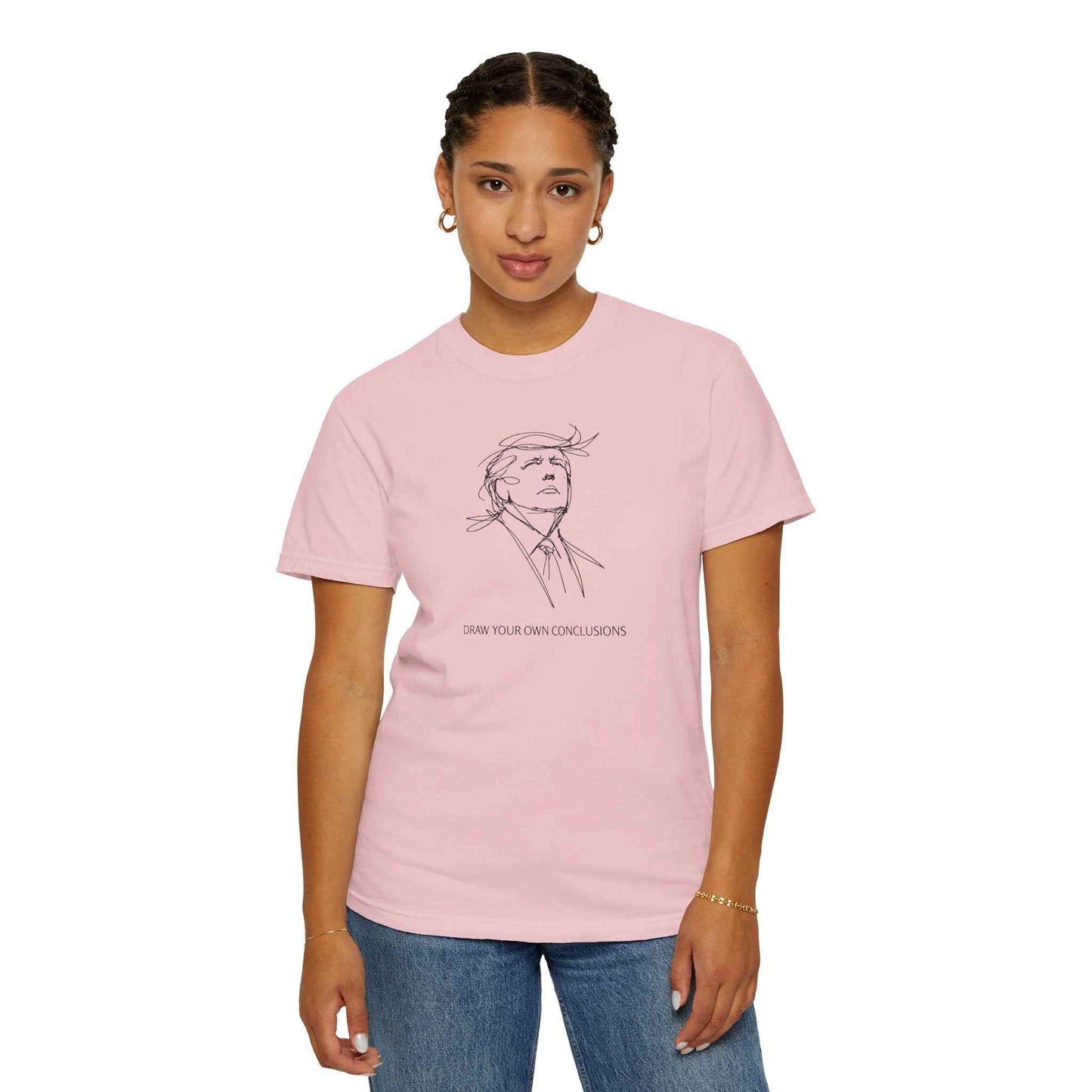 Draw Your Own Conclusions Unisex Graphic Tee – Minimal Line Art Statement Shirt