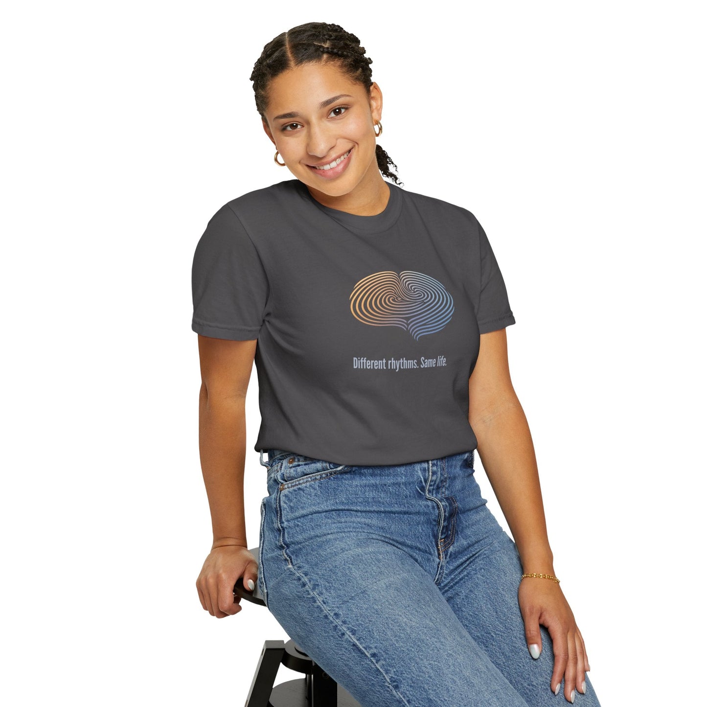Different Rhythms. Same Life. — Epilepsy Awareness Unisex T-Shirt
