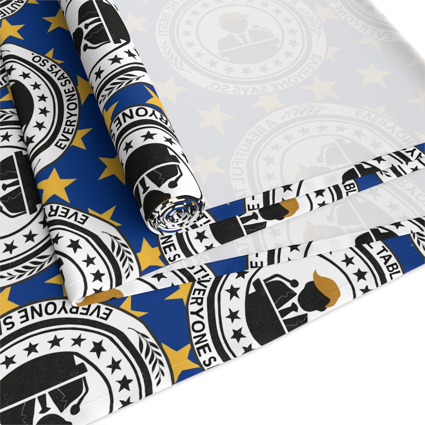 A Beautiful Table Table Runner – Faux Official Parody Seal Pattern
