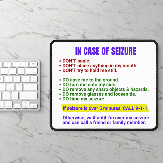 In Case of Seizure Gaming Mouse Pad