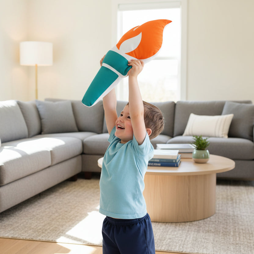 Liberty Torch Pillow — Light, Held Steady