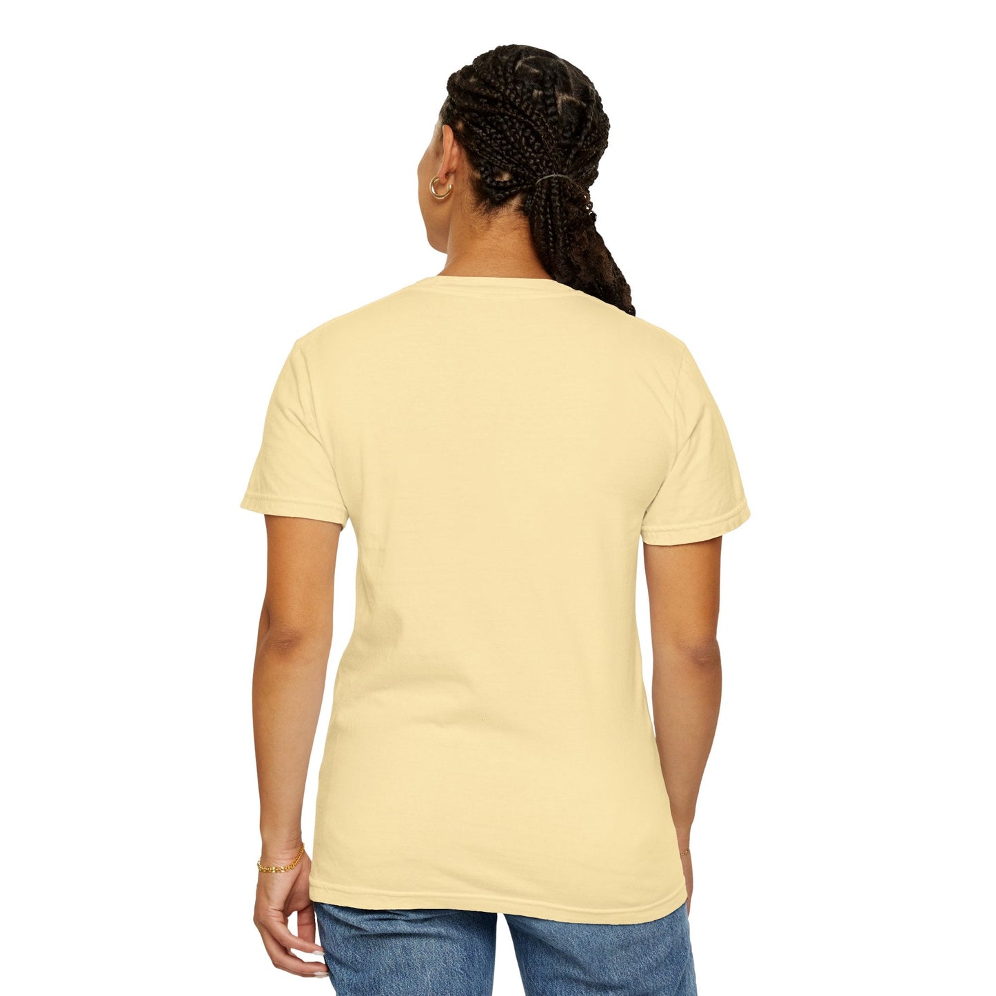 Mother & Cat Embrace T-Shirt | Minimal Line Art Cat Mom Shirt