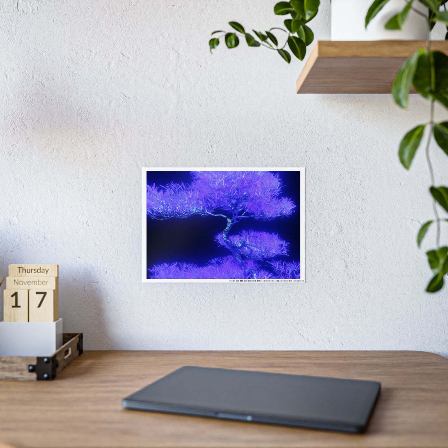 synthetic nature [metallic UV test lab] art print i