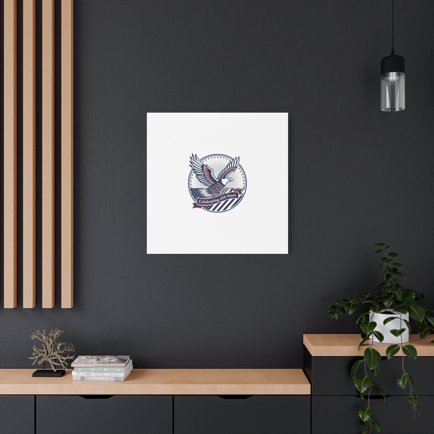 250th Anniversary Eagle Emblem Canvas | Semiquincentennial Americana