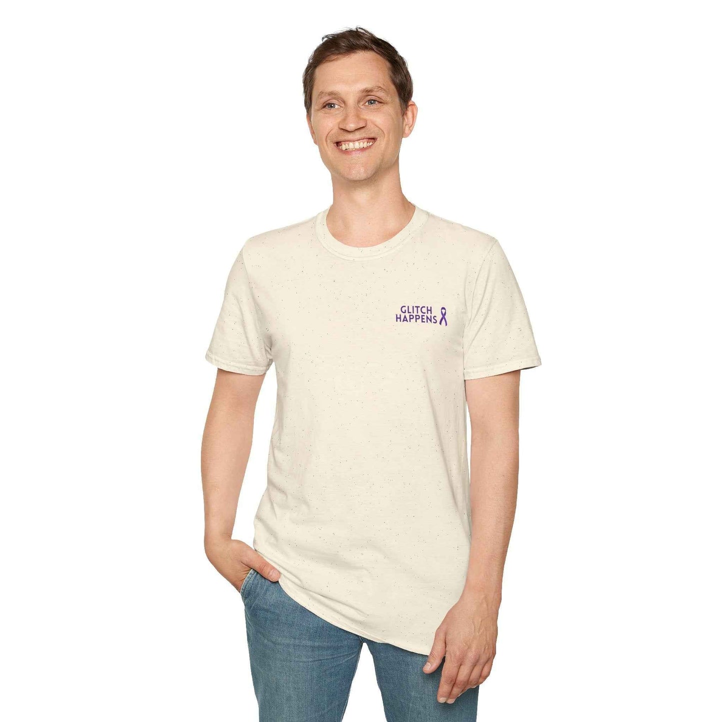 Glitch Happens Tee – Minimalist Seizure First Aid Shirt