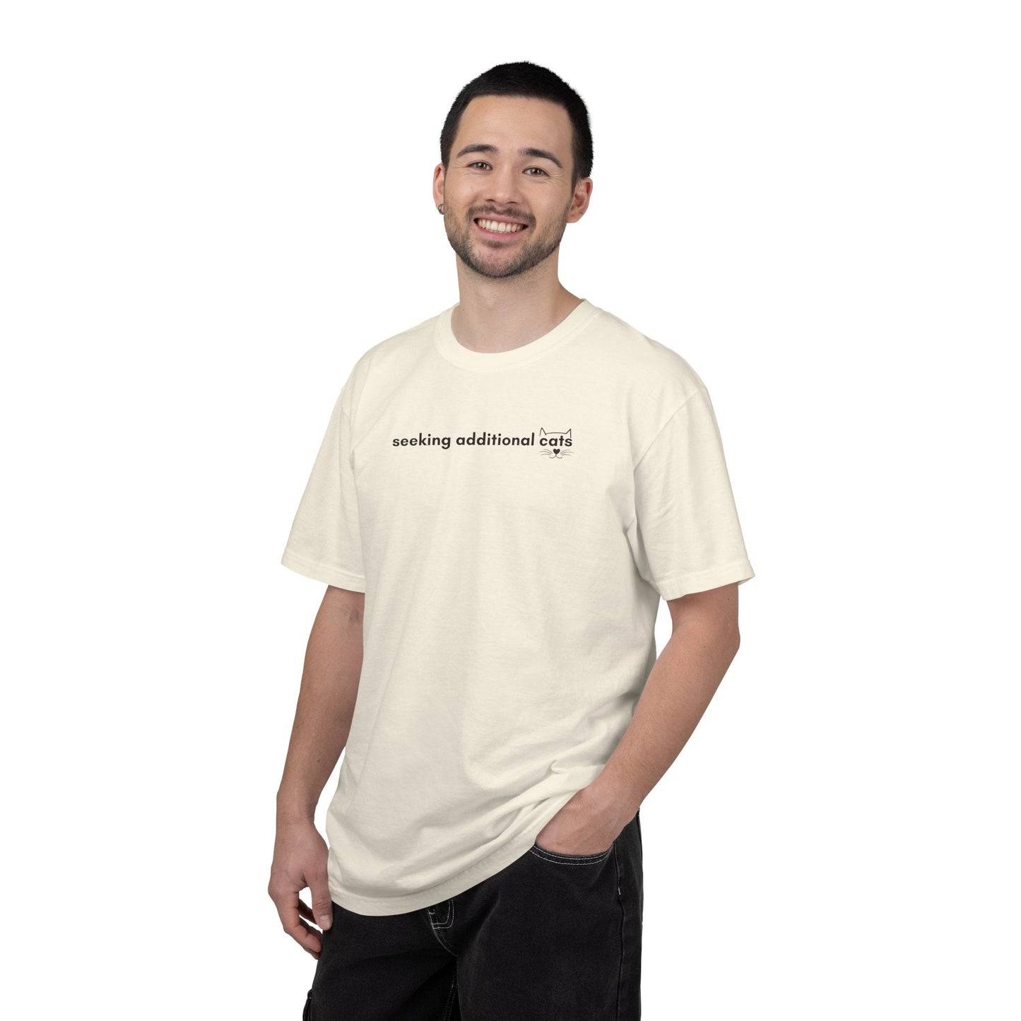 Seeking Additional Cats T-Shirt | Cat Lover Minimal Tee