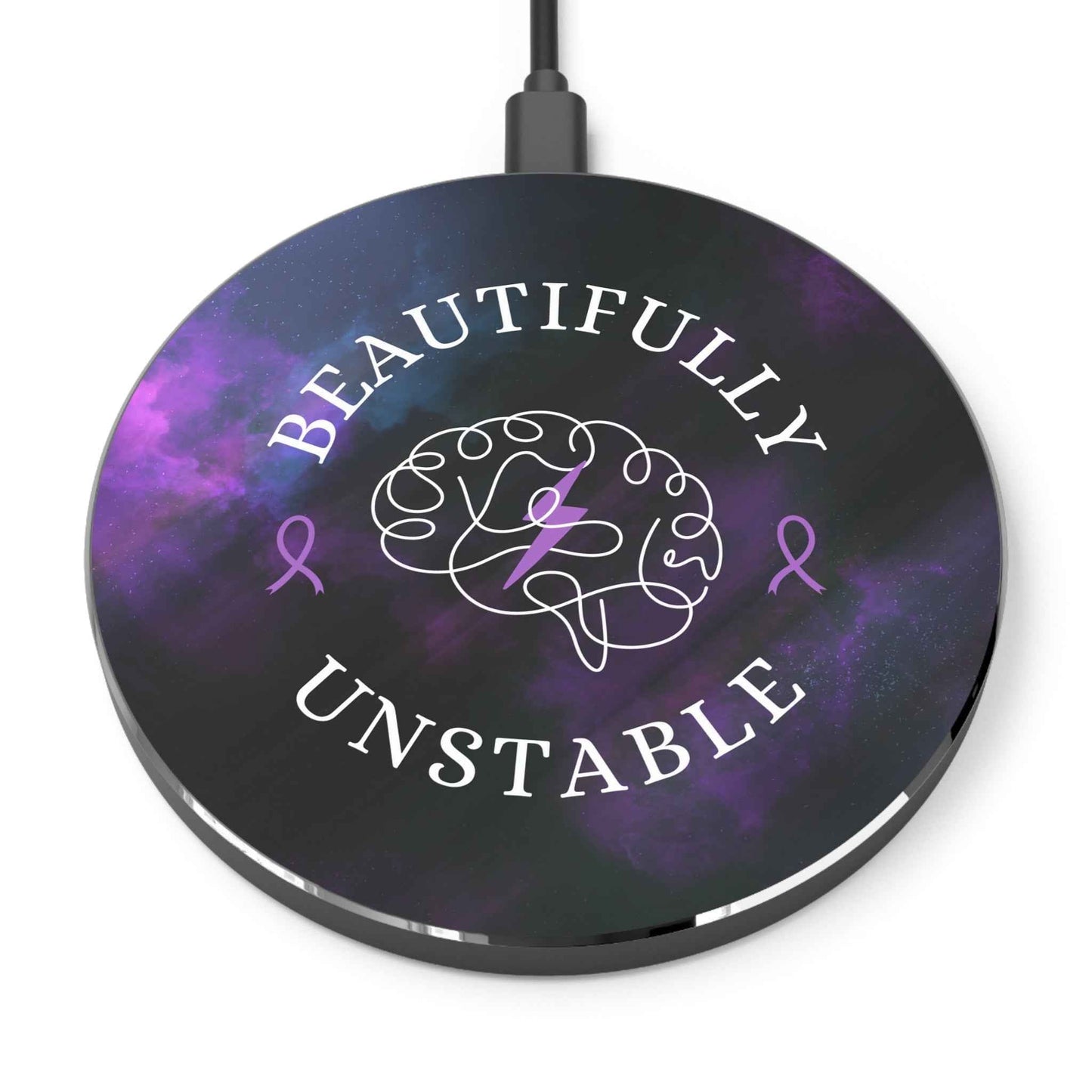 Beautifully Unstable Wireless Charger | Epilepsy Awareness Desk Charger