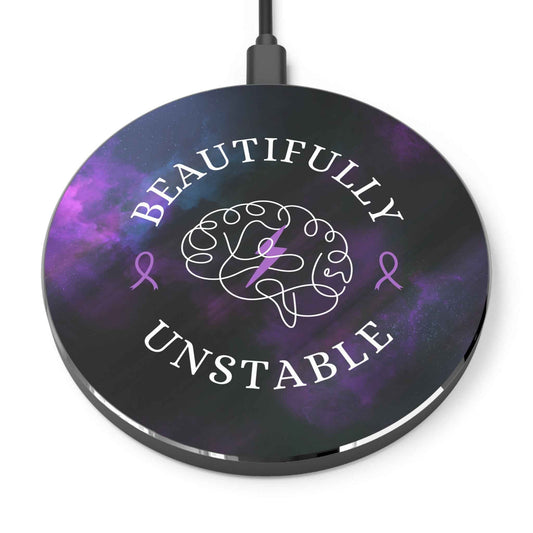 Beautifully Unstable Wireless Charger | Epilepsy Awareness Desk Charger