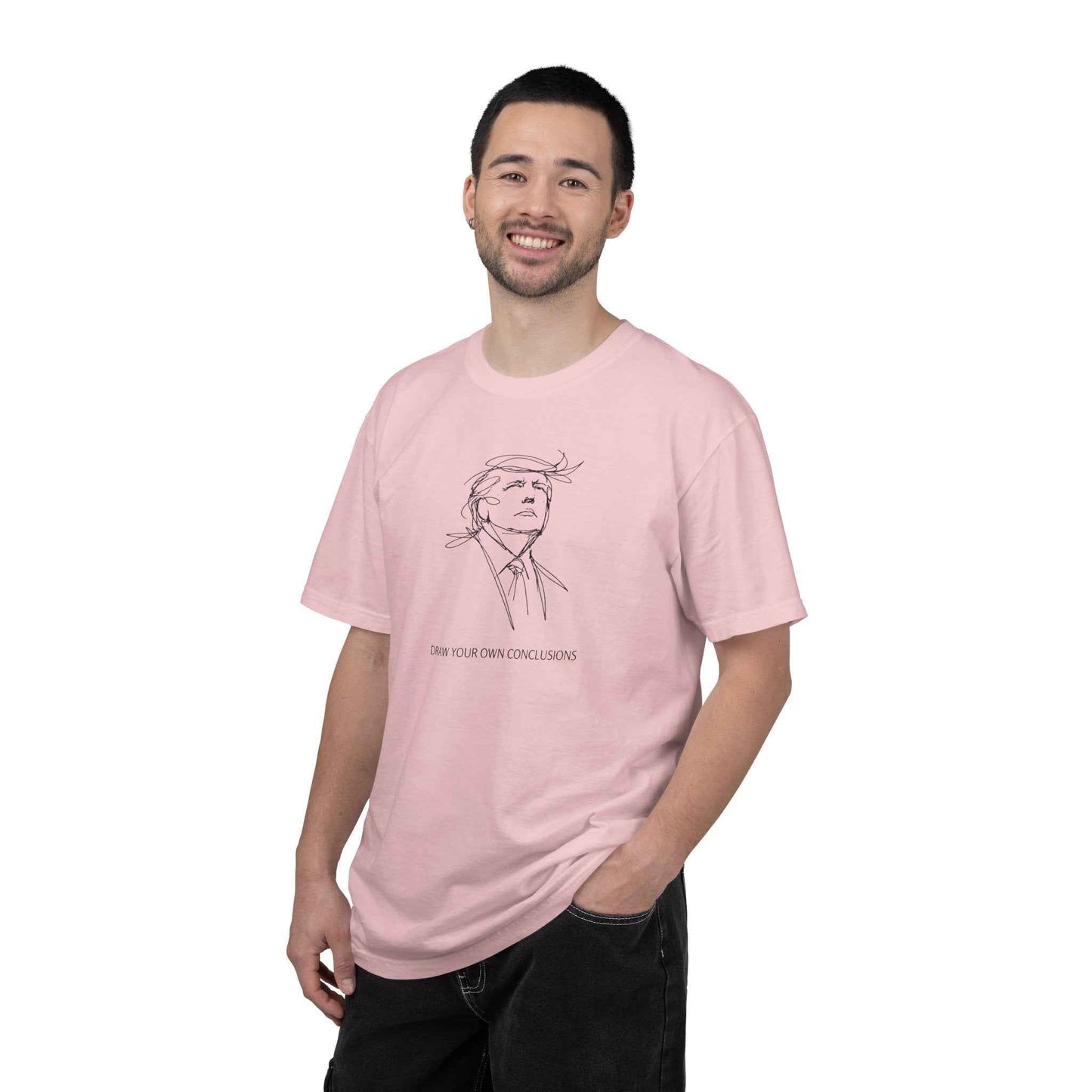 Draw Your Own Conclusions Unisex Graphic Tee – Minimal Line Art Statement Shirt