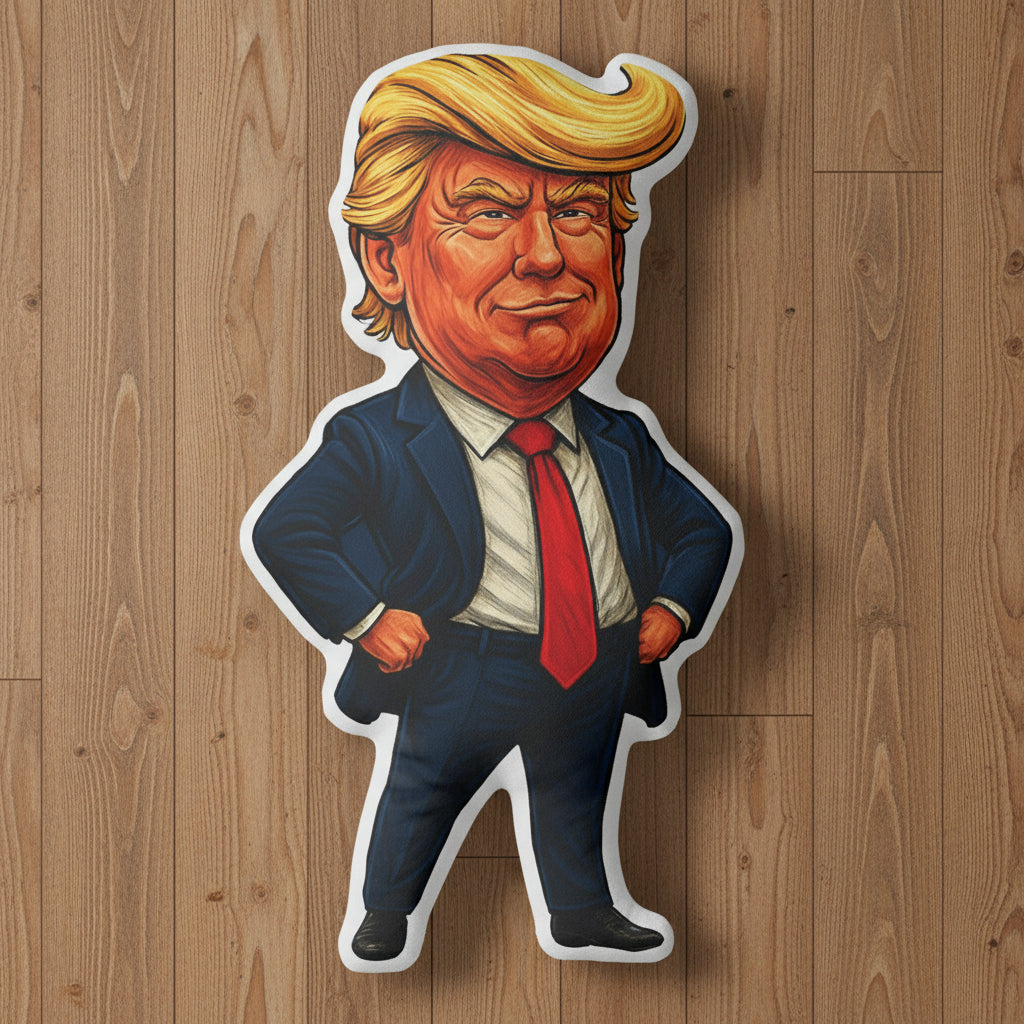 Caricature Pillow — Humor, Softened Just Enough