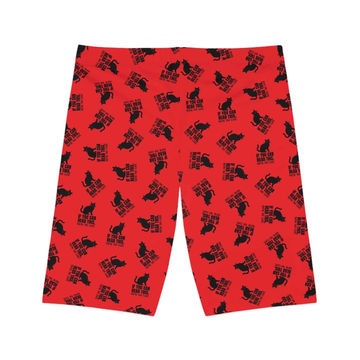 “If You Can Read This” Cat Cycling Shorts – Funny Cat Lover Bike Shorts
