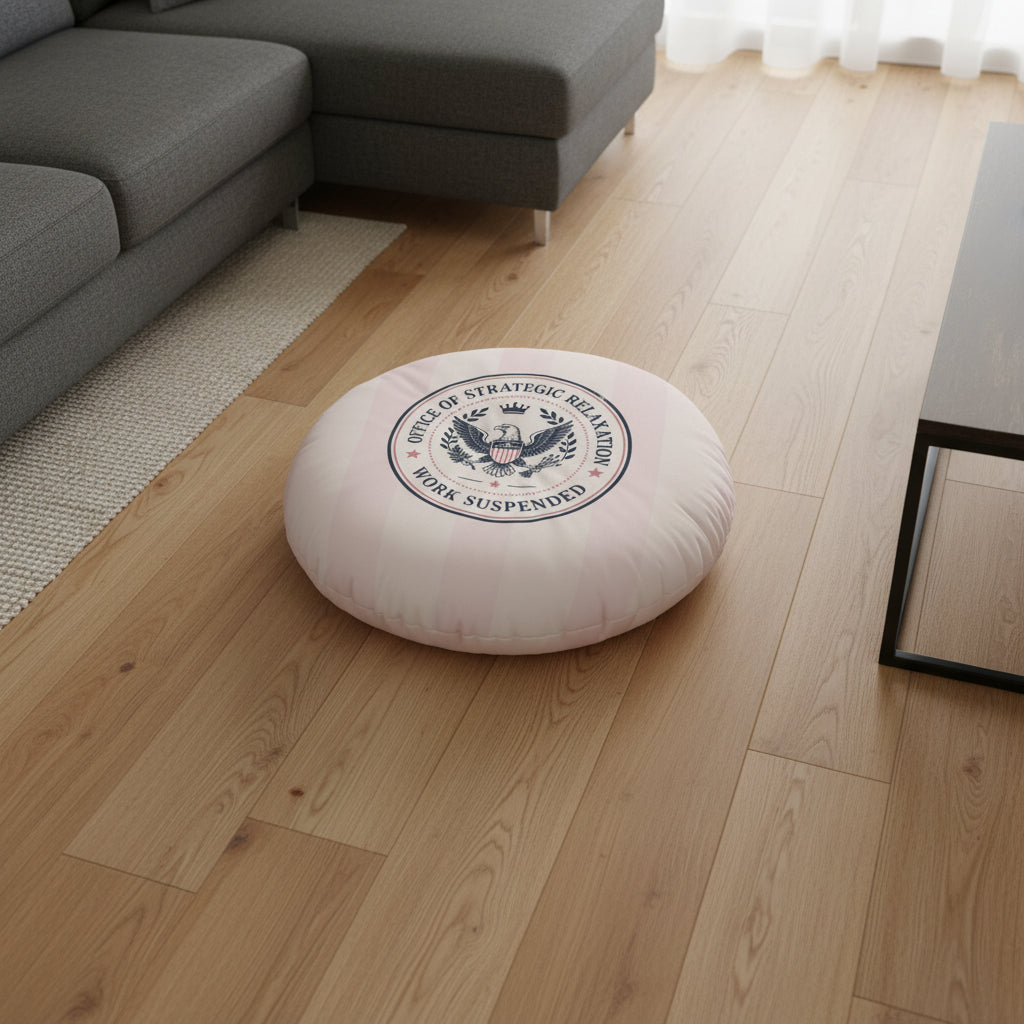 Office of Strategic Relaxation – Round Floor Pillow