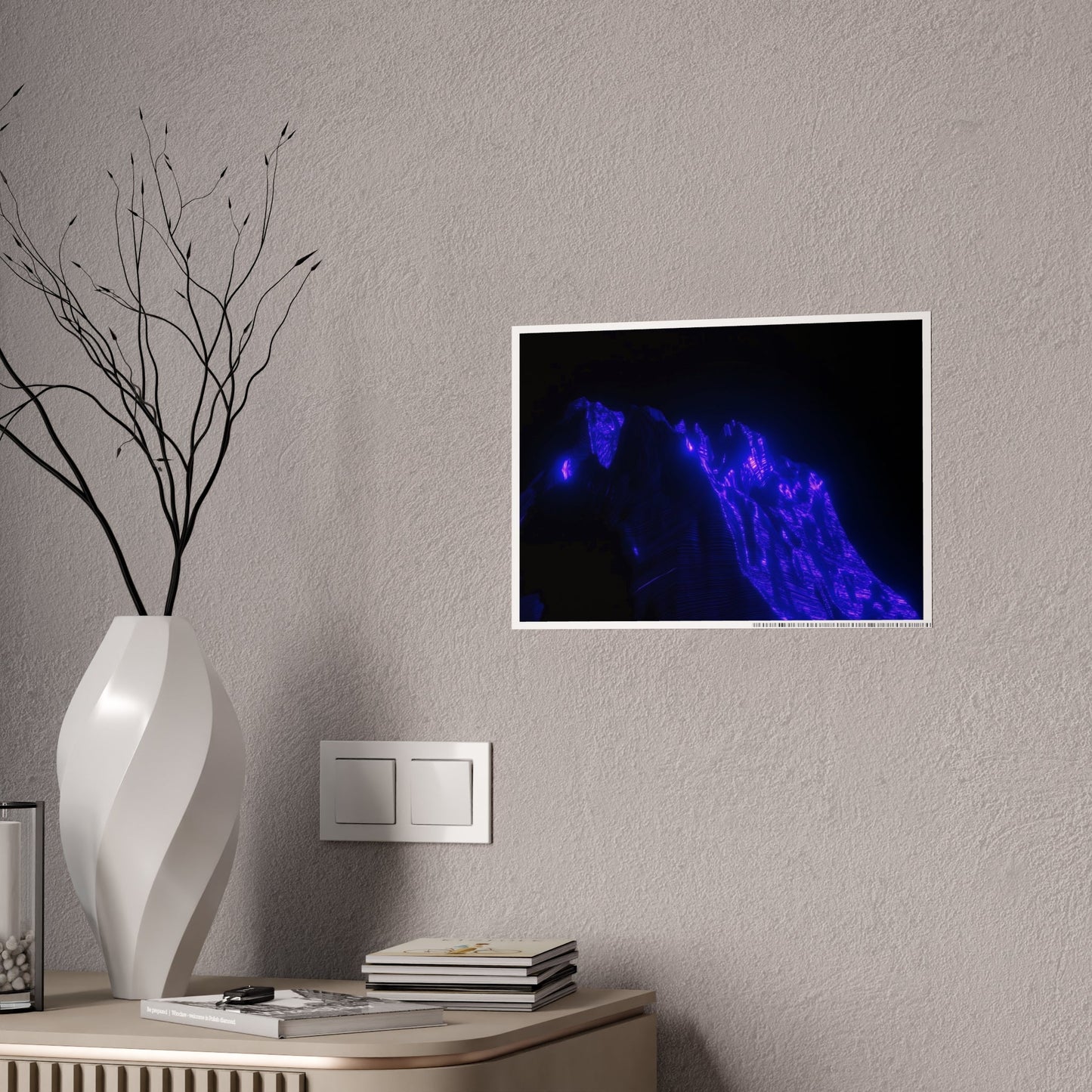 ultraviolet mountain [path expanding] art print