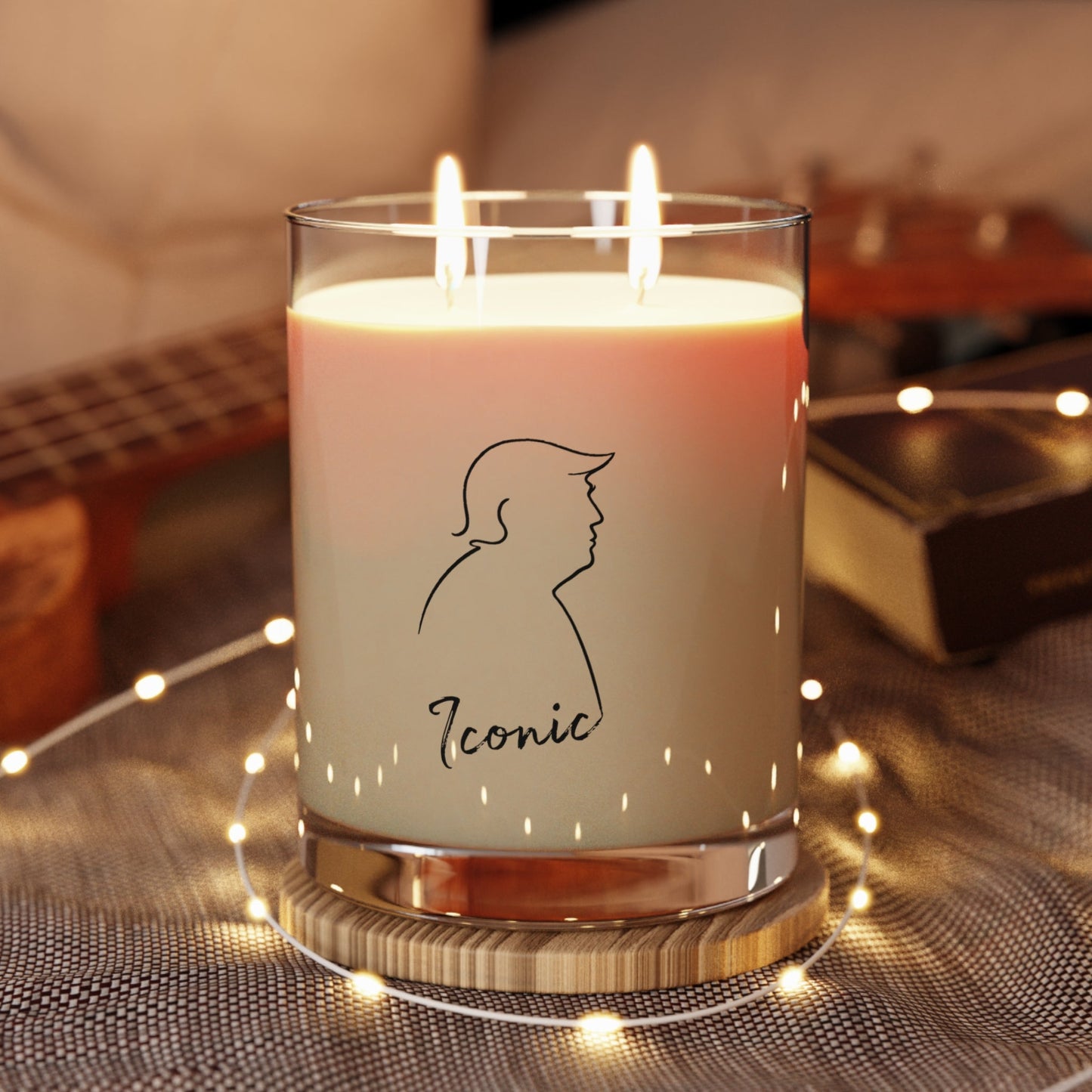 Iconic Calm Candle — Minimal Line Silhouette Edition