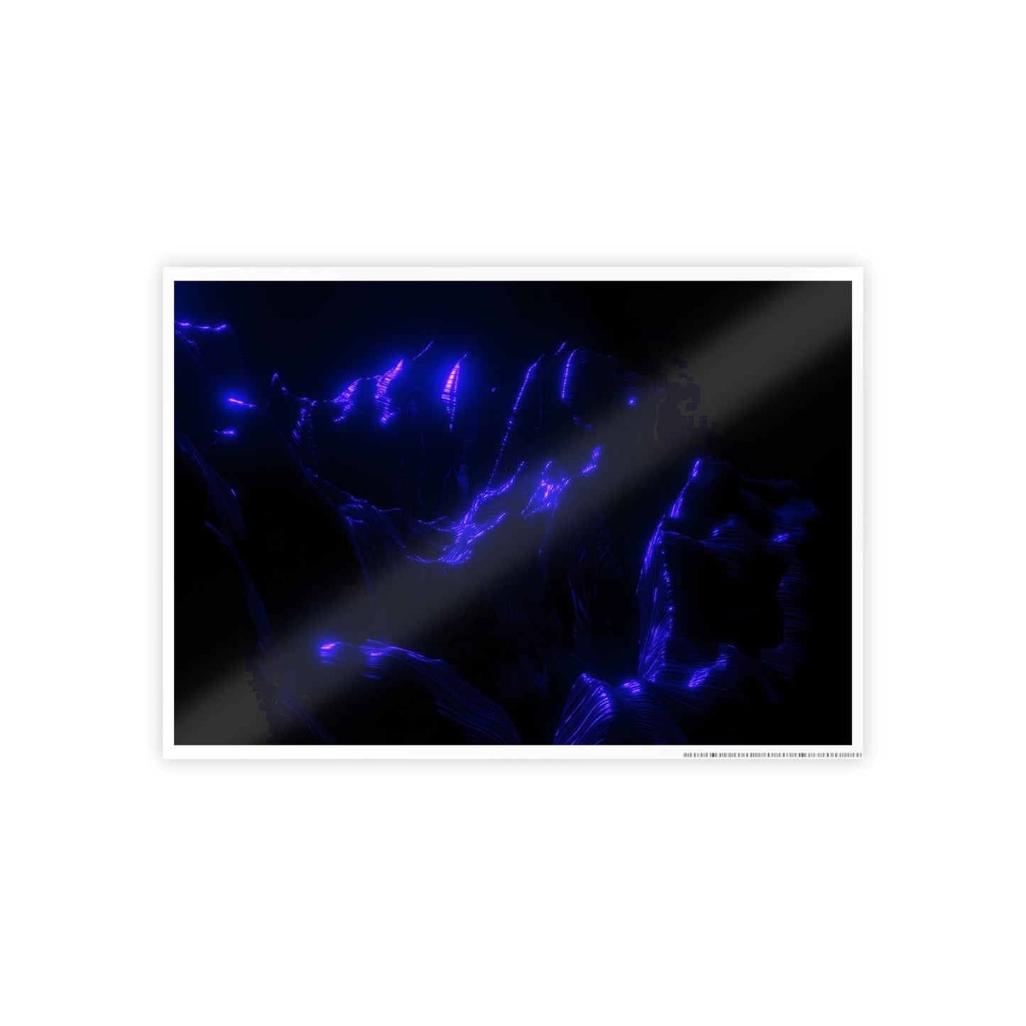 ultraviolet mountain [perspective melt] art print ii