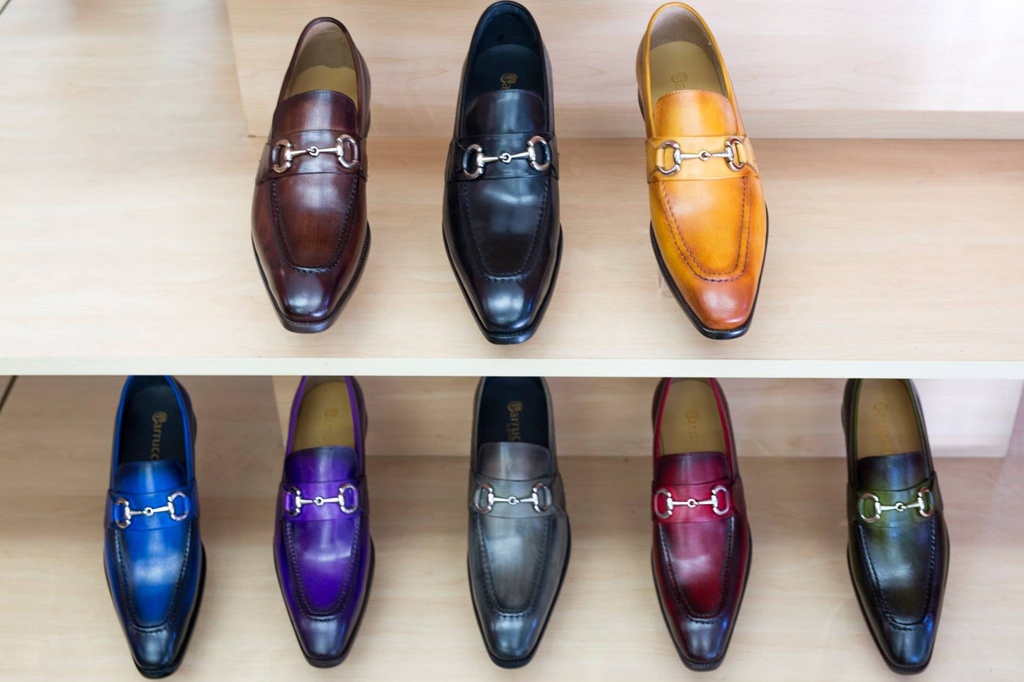 Carrucci Calfskin Loafer - Blue