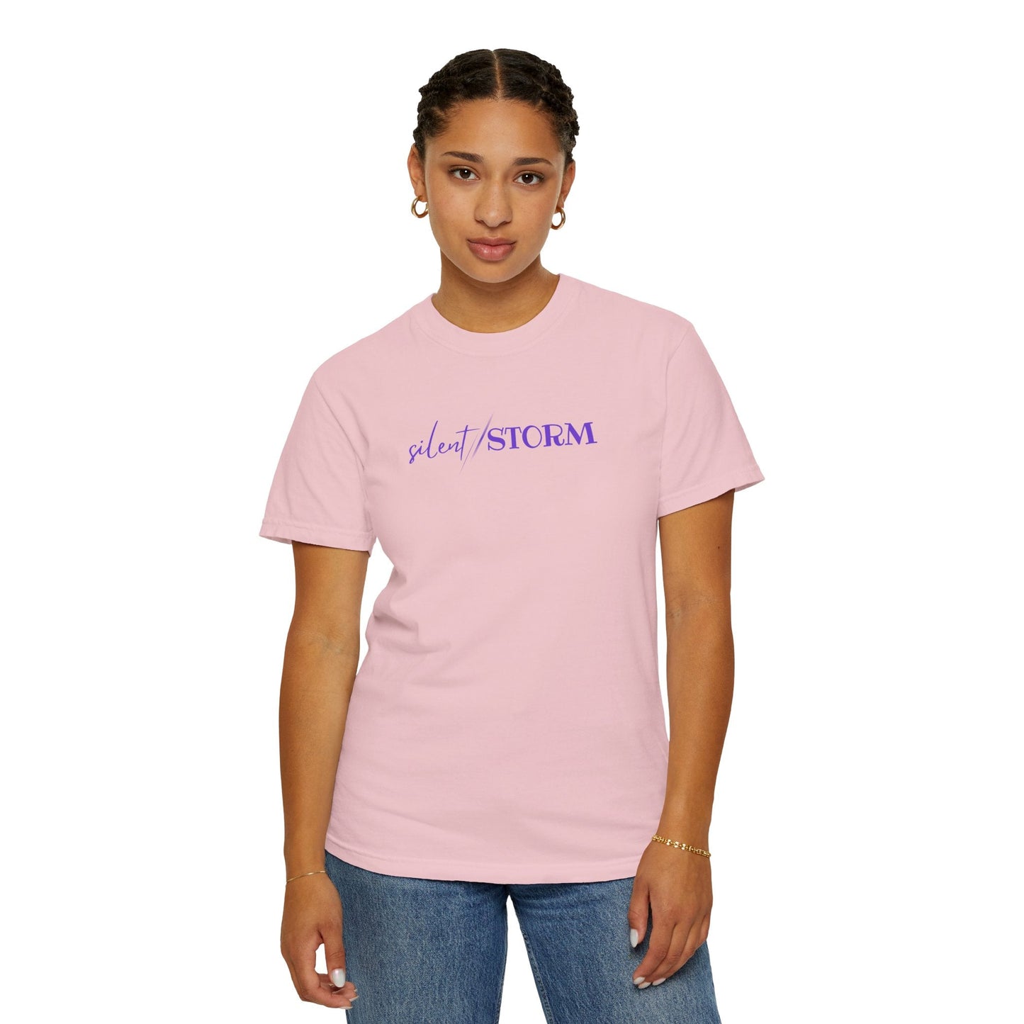 Silent Storm Unisex T-Shirt – Epilepsy Awareness Purple Statement Tee