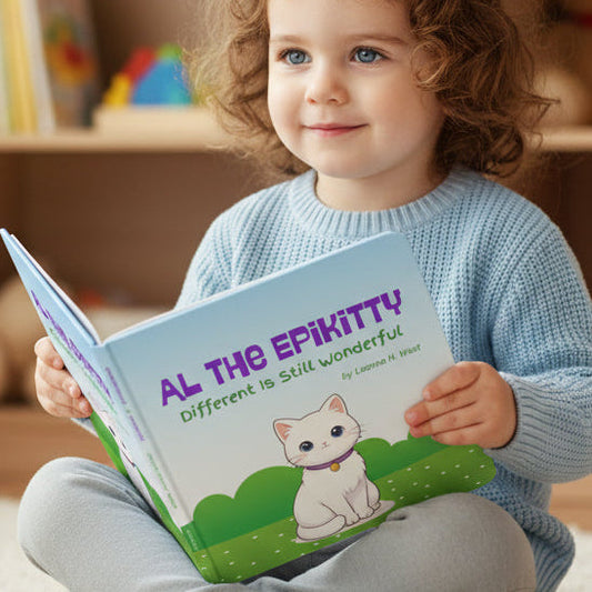 AL the Epikitty Board Book | A Gentle Story About Epilepsy, by Leanne H. West