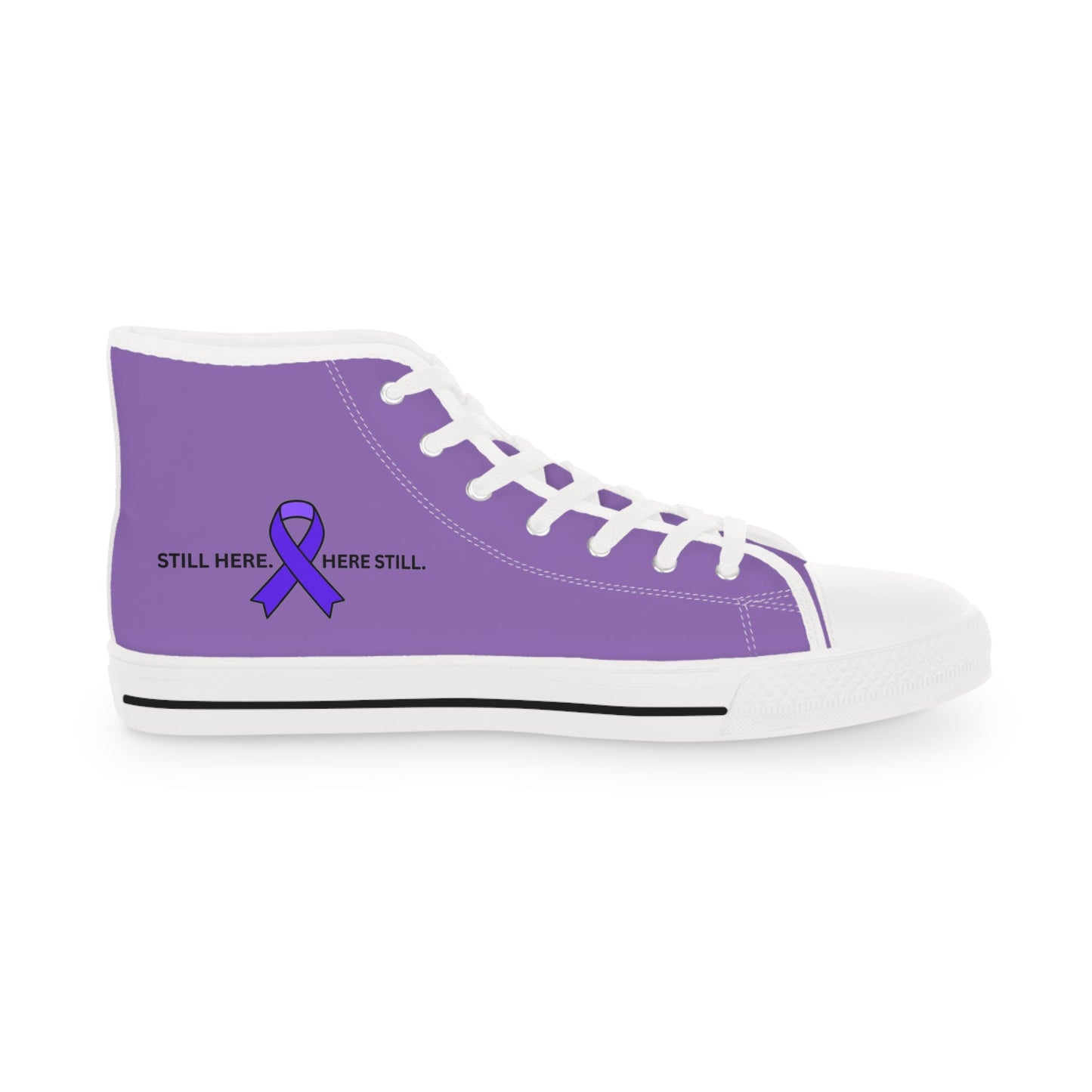Still Here. Here Still. Men’s High-Top Sneakers – Epilepsy Awareness