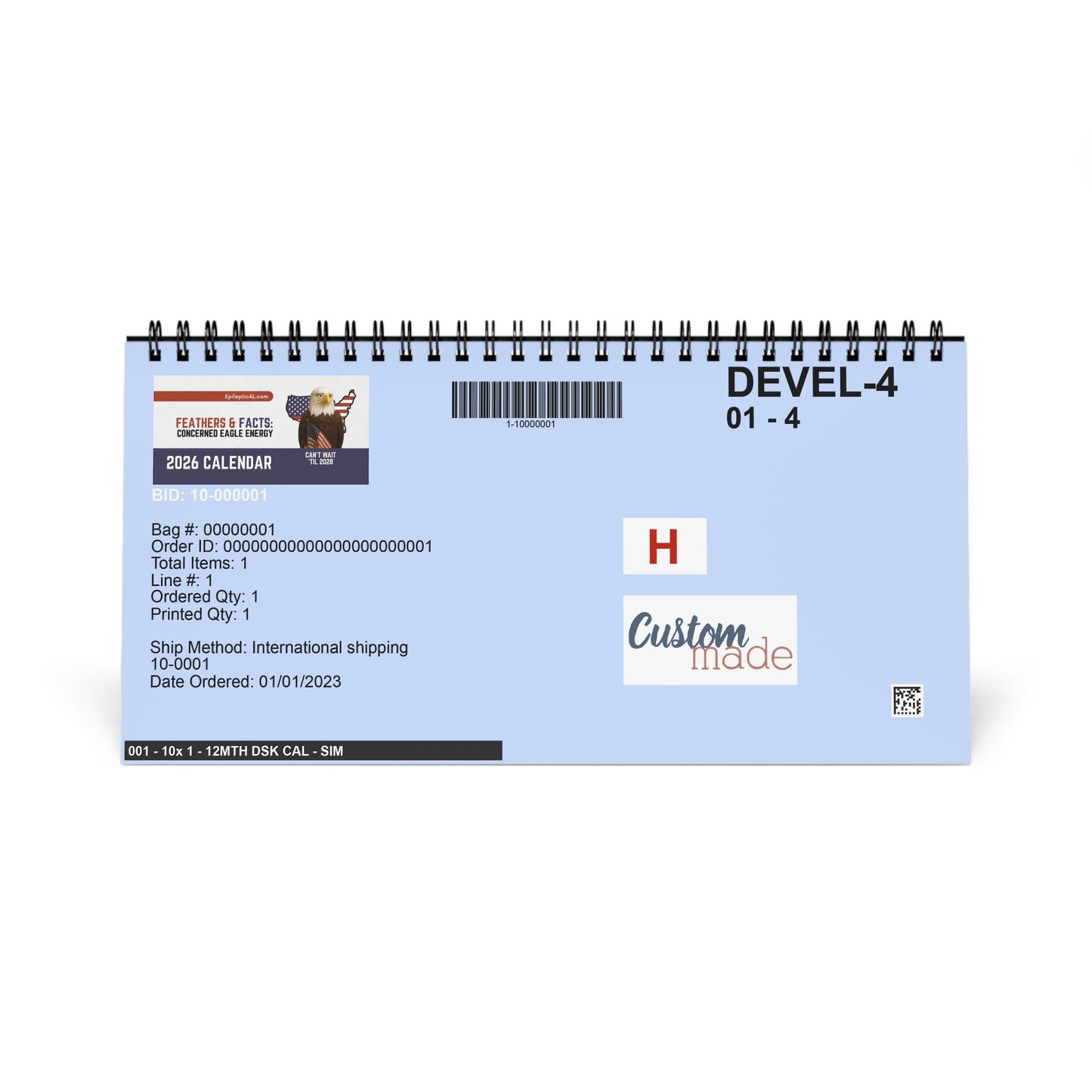 Feathers & Facts: Concerned Eagle Energy – 2026 Desk Calendar