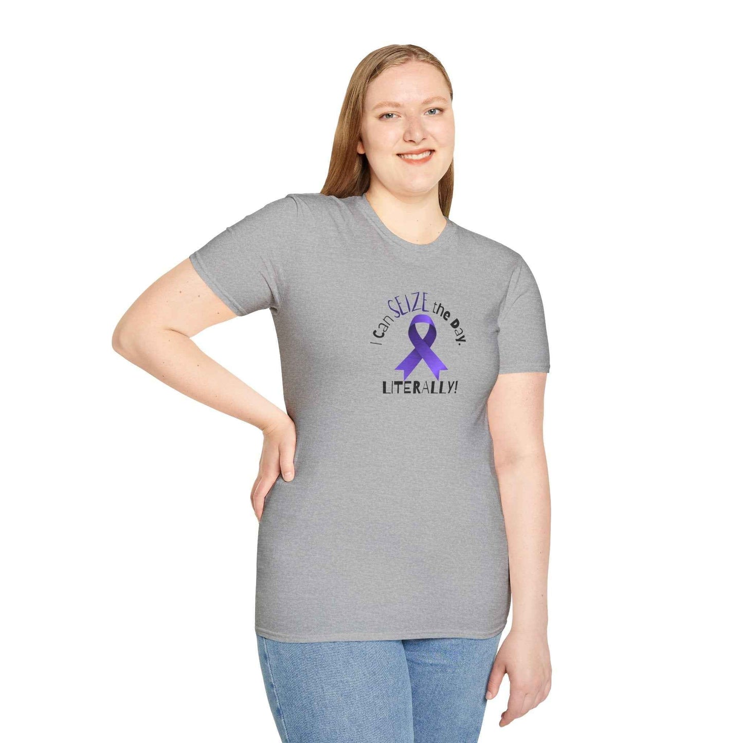 “I Can SEIZE the Day — Literally!” Epilepsy Awareness Pin Button (3")