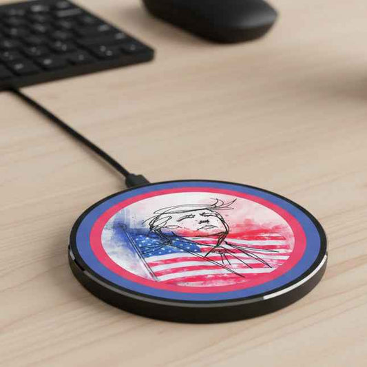 Swoop Guy Patriotic Wireless Charger | American Flag Phone Charger