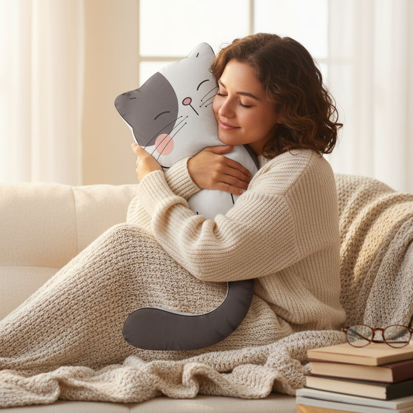 Cat-Shaped Pillows — Playful Form, Everyday Comfort