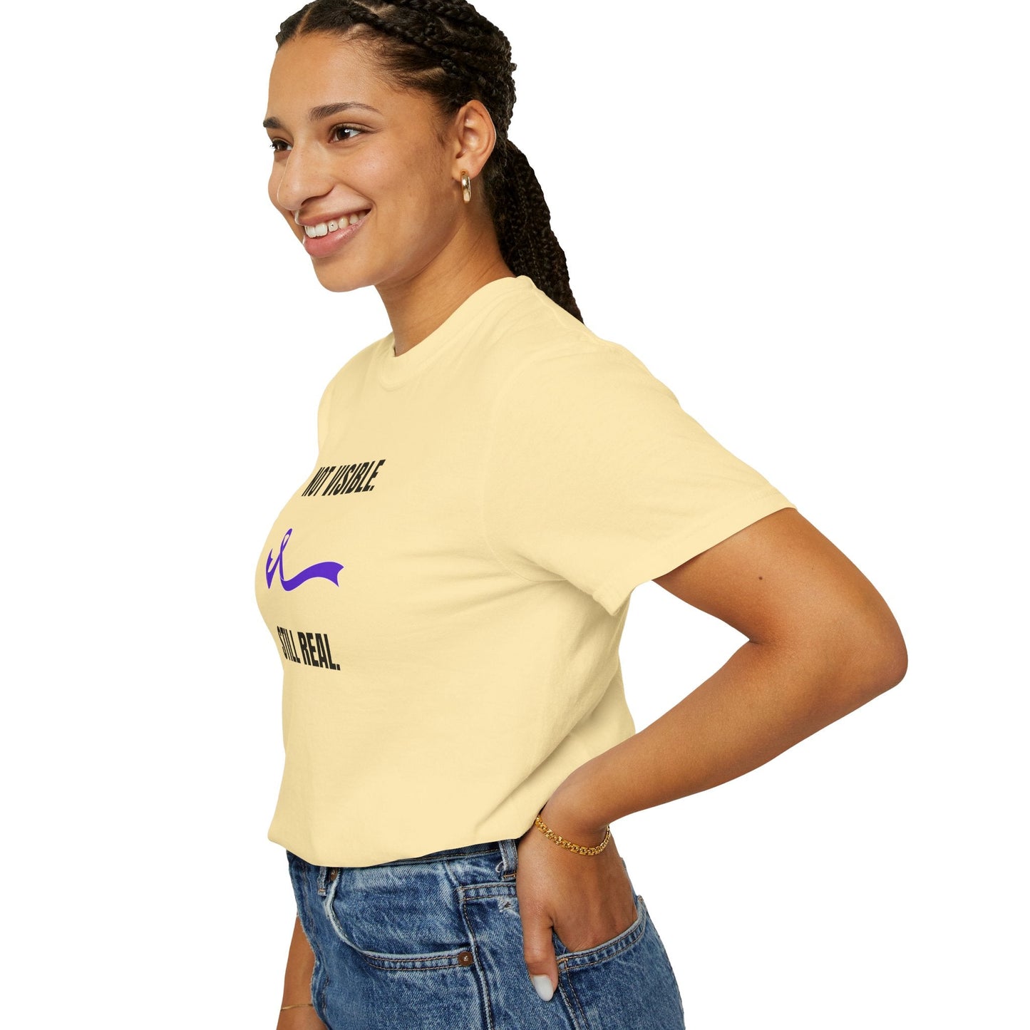 Not Visible. Still Real. T-Shirt – Epilepsy Awareness Apparel