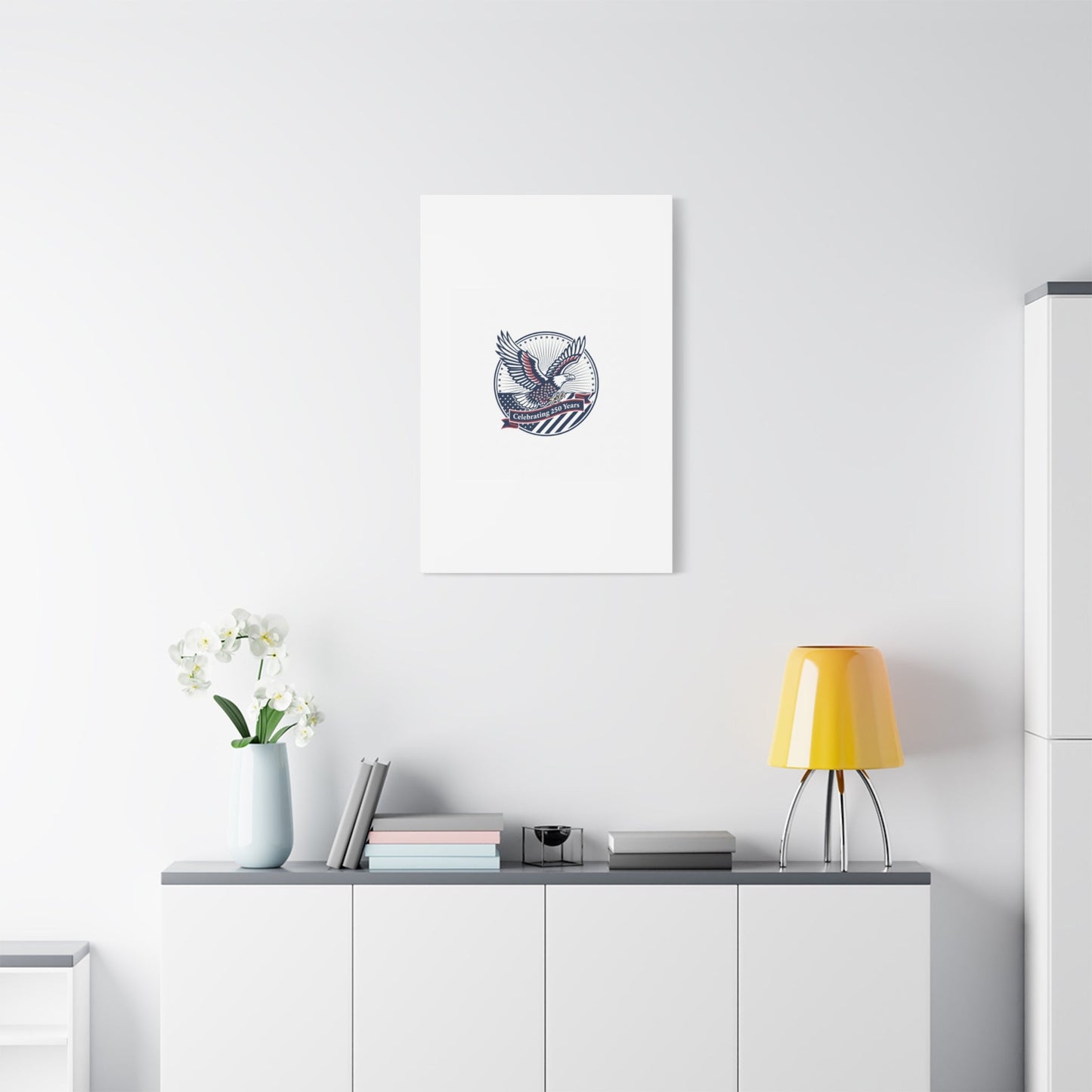 250th Anniversary Eagle Emblem Canvas | Semiquincentennial Americana