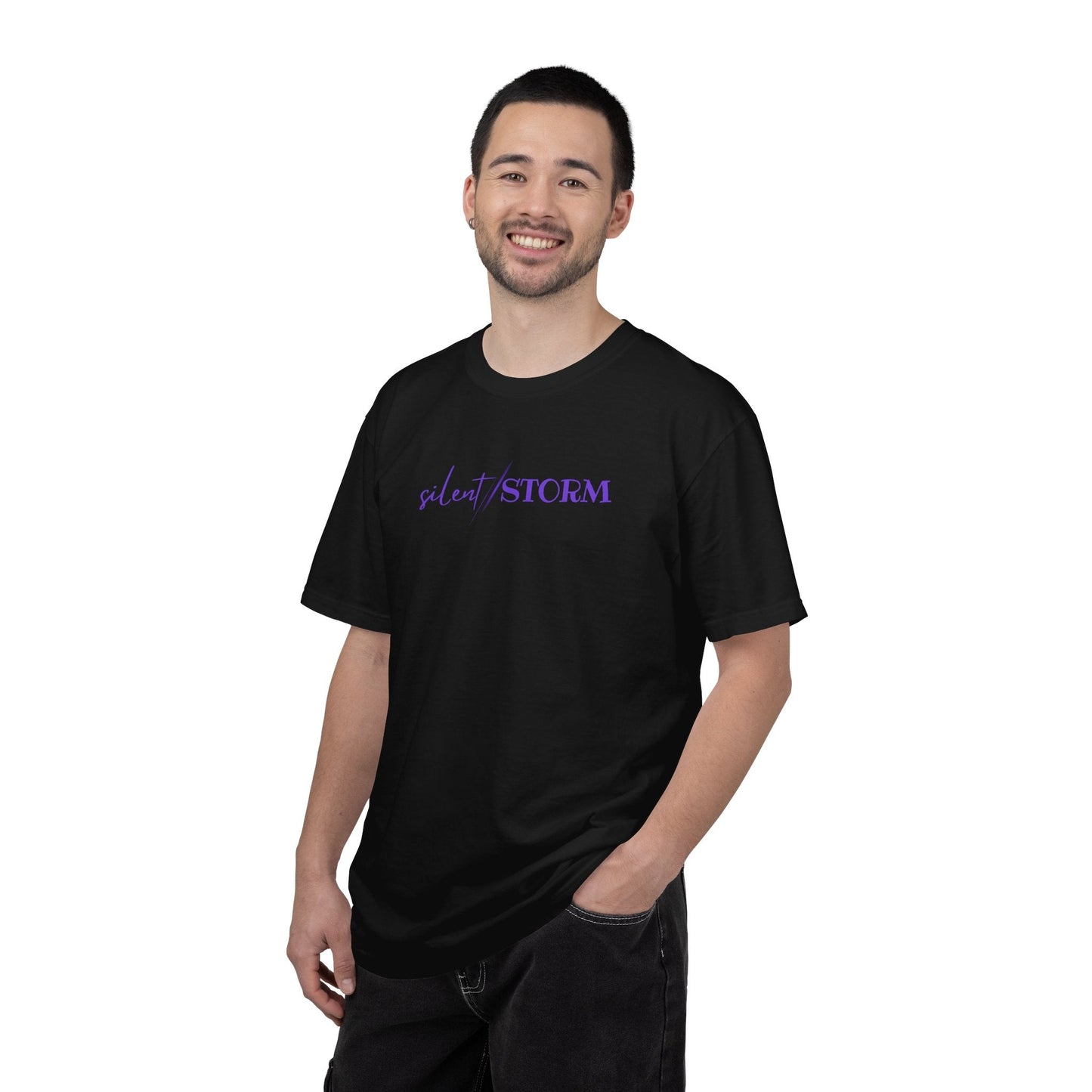 Silent Storm Unisex T-Shirt – Epilepsy Awareness Purple Statement Tee