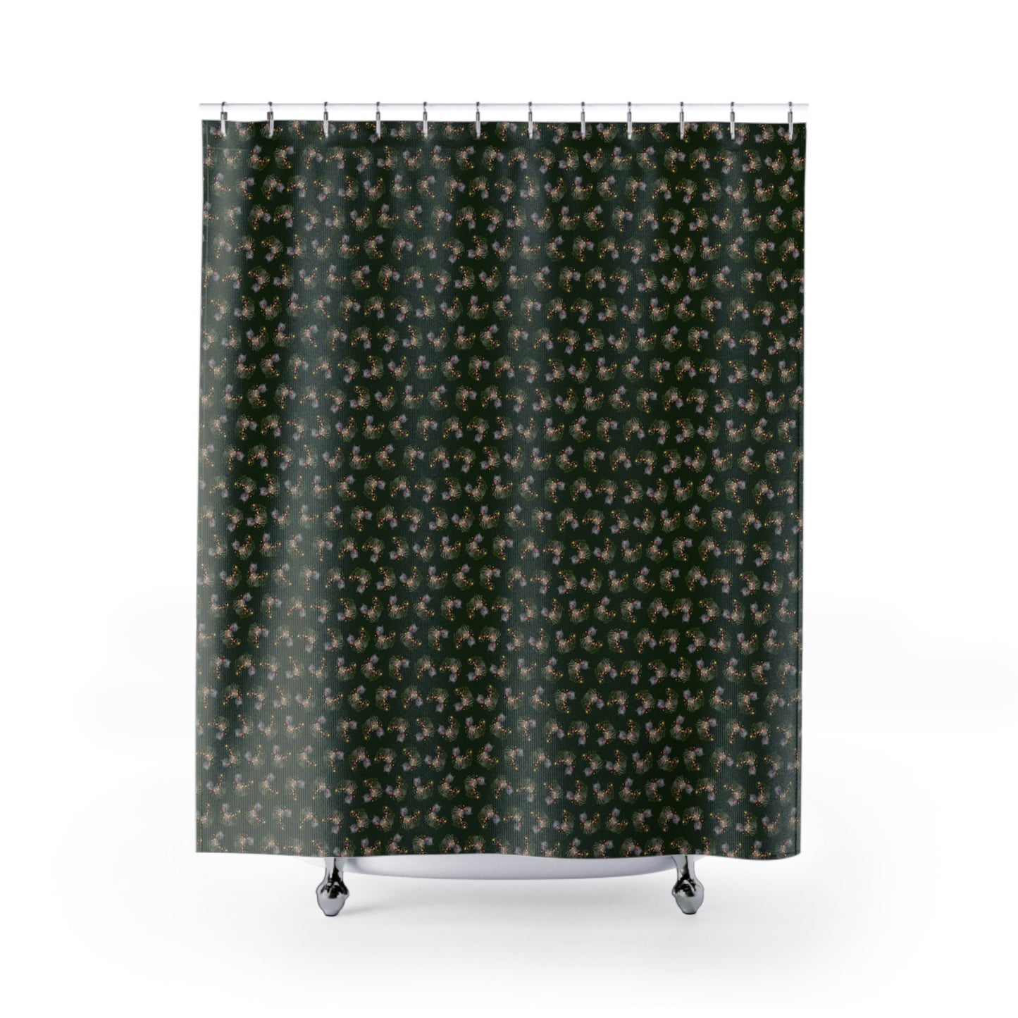 Cat Garden Night Shower Curtain