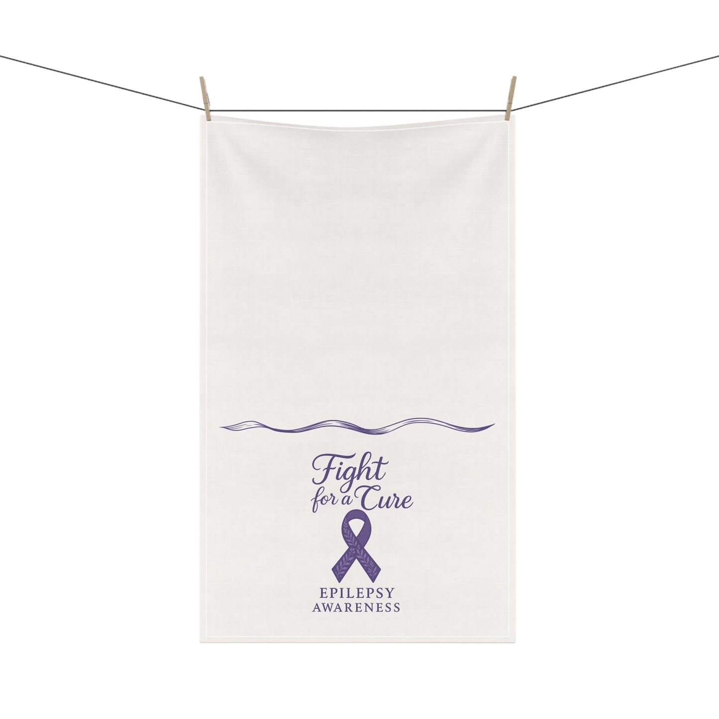 Fight for a Cure Tea Towel | Epilepsy Awareness Kitchen Towel